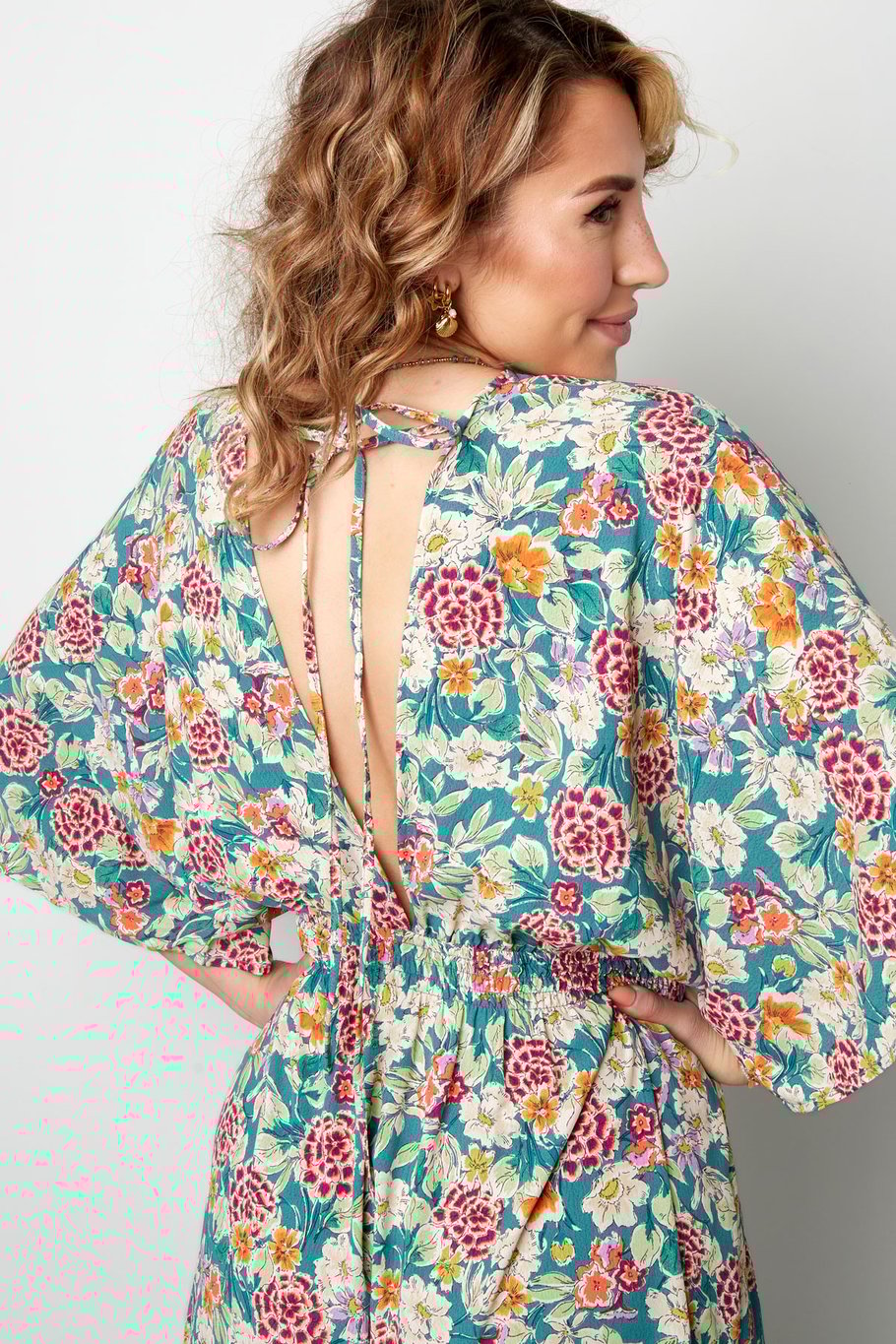 Vestido flores alegres - verde Imagen6